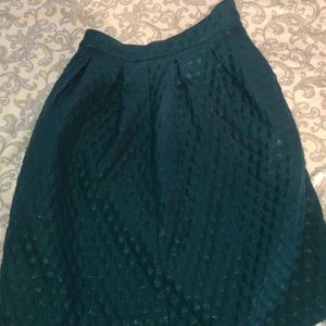 Cute turquoise polka dotted skirt
